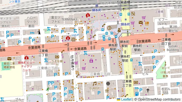 FromOne Place錦糸町マルイ スタジオの周辺地図