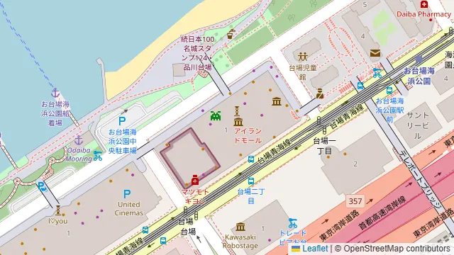 Trattoria Pizzeria LOGIC お台場の周辺地図