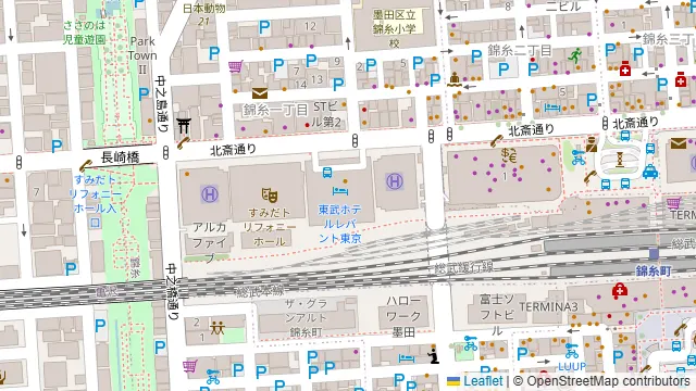 東武ホテルレバント東京の周辺地図