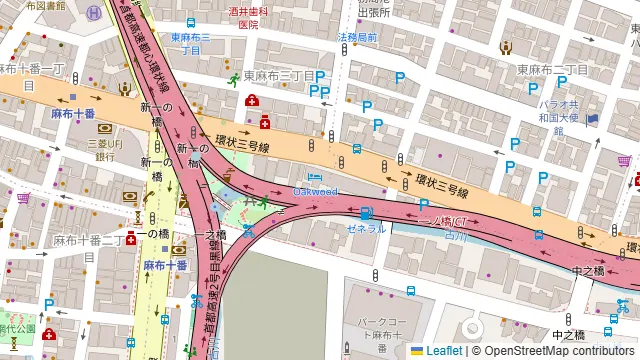 小料理屋RUKA 麻布十番の周辺地図