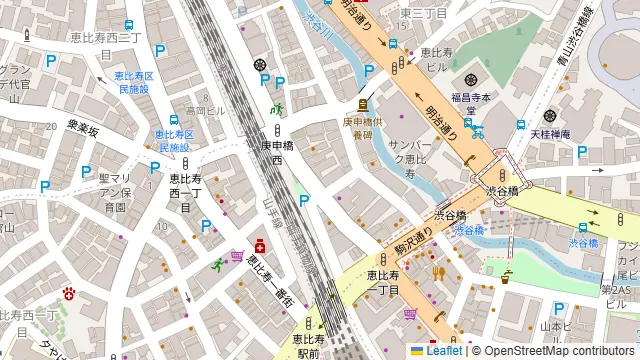 恵比寿EastGalleryの周辺地図
