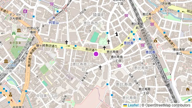 cafe&dining nurikabe(ヌリカベ) 恵比寿の周辺地図