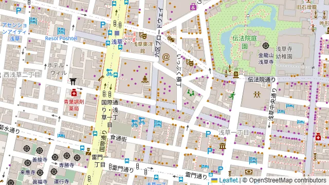 SALVATORE CUOMO & BAR 浅草の周辺地図
