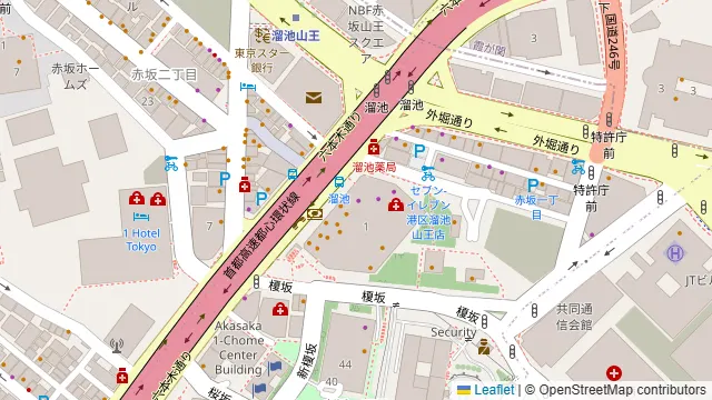 シュラスコ&ビアレストラン ALEGRIA AKASAKAの周辺地図