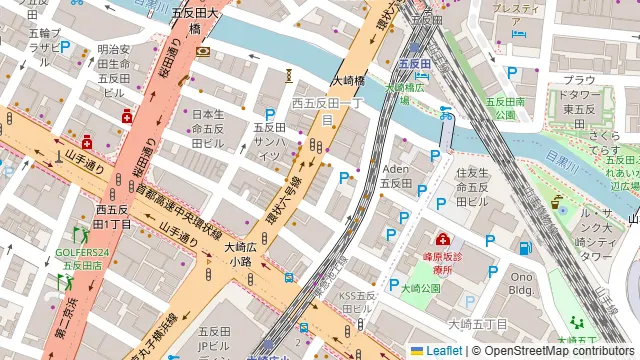 TIME SHARING 五反田Ⅰプラザスクエアビルの周辺地図