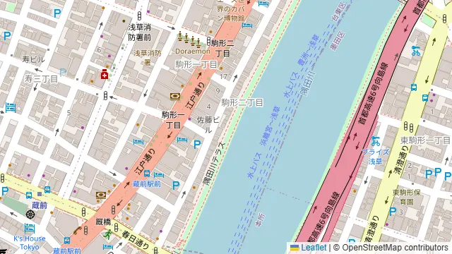 浅草ツリーハウスの周辺地図