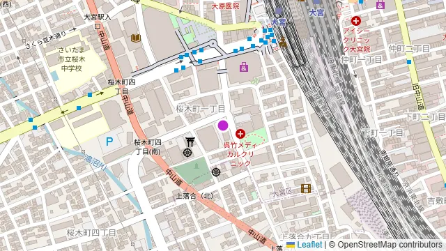 ジンジャーズビーチ大宮(Ginger’s Beach Omiya)の周辺地図