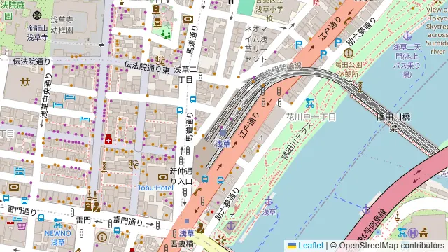 焼肉 牛壱心 浅草EKIMISE店の周辺地図