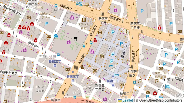 TIME SHARING 新宿御苑前 オリエント新宿1001の周辺地図