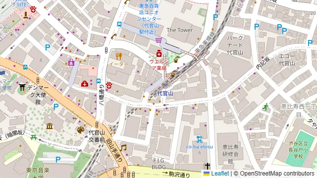 BISTRO FAVORI 代官山の周辺地図