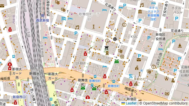 MAO ANNEX SHINJUKUの周辺地図