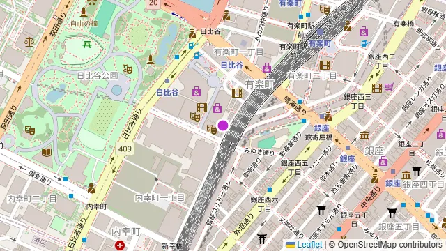 Darts UP(ダーツ アップ)日比谷店の周辺地図