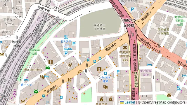 DOPE LOUNGE池袋駅前店の周辺地図