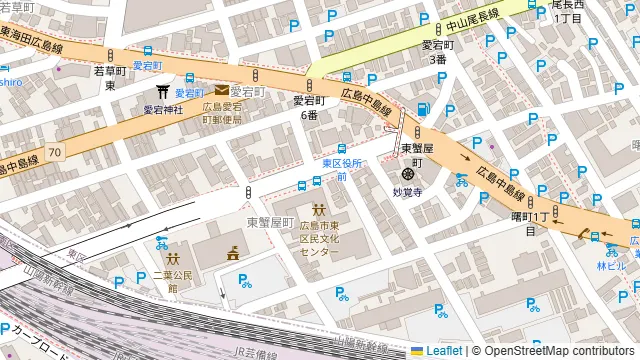 【CRAB EAST】クラブイースト広島の周辺地図