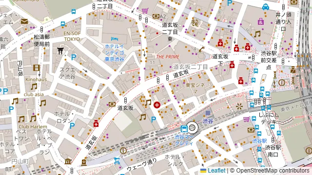 渋谷ガーデンスペース道玄坂店の周辺地図