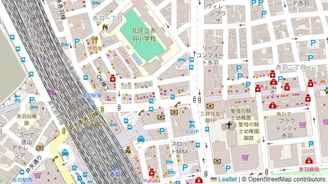 ダーツ&ビアポンバー GROVE 赤羽店の周辺地図