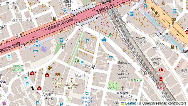 WINE&DINING 流石 渋谷桜丘店の周辺地図