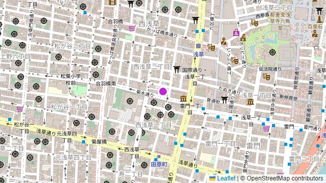 浅草ビール工房の周辺地図