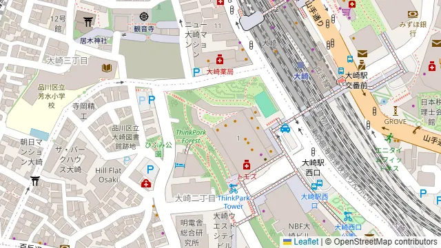 COMPHO with TERRACE 大崎シンクパーク店の周辺地図
