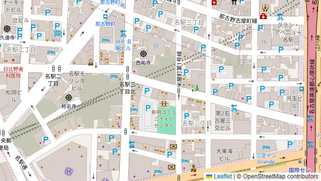 もんじゃ屋 Rikyu NAGOYAの周辺地図