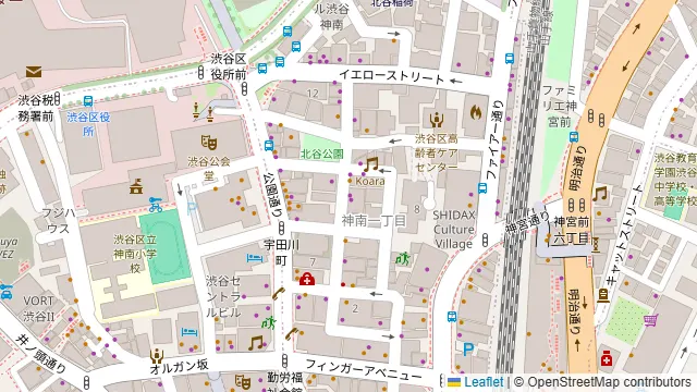 コワーキングサロンSLOTH 渋谷神南の周辺地図