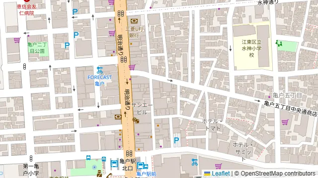 大衆酒場 かんぱい家 亀戸店の周辺地図
