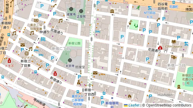 TIME SHARING 新宿御苑前 オリエント新宿1001の周辺地図