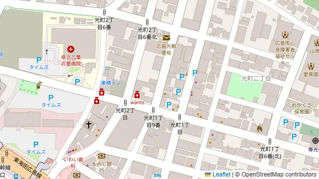 ミリオン会議室広島の周辺地図