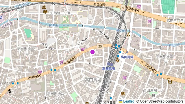 石窯ピザと樽ワイン RICCIO 高田馬場の周辺地図