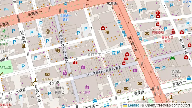 O’denbarうまみ 仙台の周辺地図