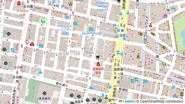 シュハスカリア キボン 浅草店の周辺地図