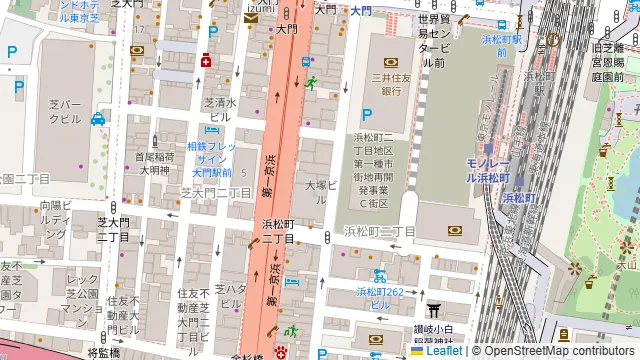 トラットリア イタリアンダイニング NIKU YOSHI 浜松町店の周辺地図