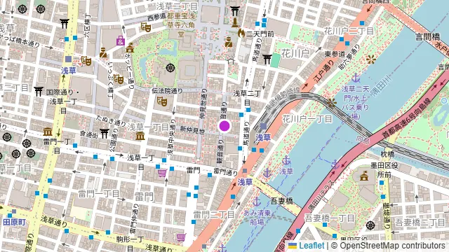 小さな韓国 あぷろ-東京浅草店の周辺地図