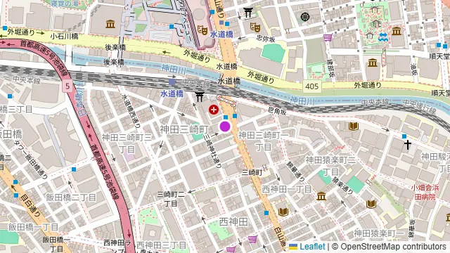 TIME SHARING 水道橋 三崎町TSビル 4Fの周辺地図