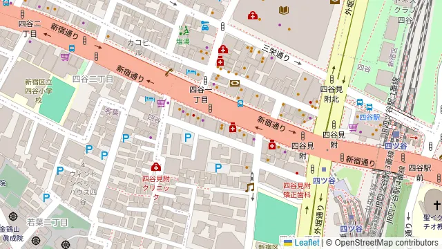 ガチ中華 享京味・融合菜 四谷店の周辺地図