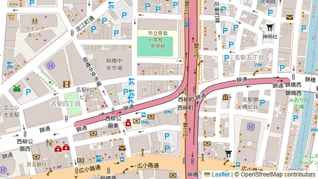 炭火焼鳥ごまめの周辺地図