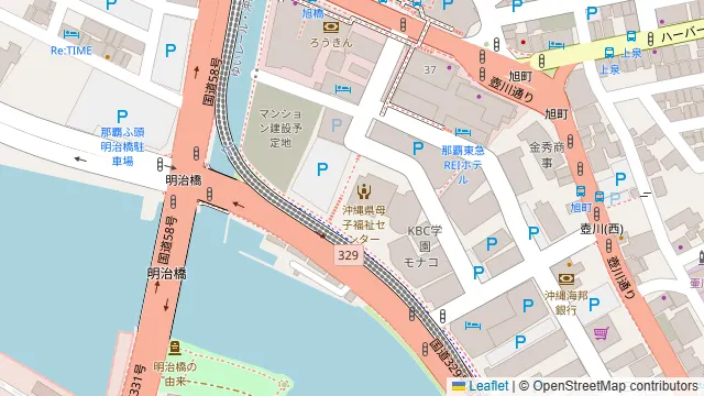 みんなの貸会議室那覇旭町店の周辺地図