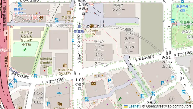 高ようじ みなとみらいの周辺地図