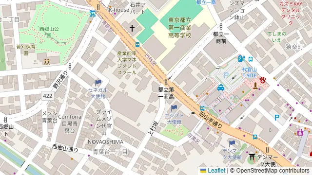 BISTRO FAVORI 代官山の周辺地図