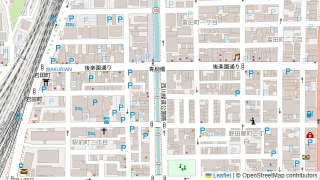 <フルーツ会議室 岡山駅前>の周辺地図
