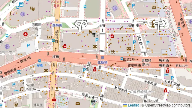 601_LIVING大阪梅田の周辺地図