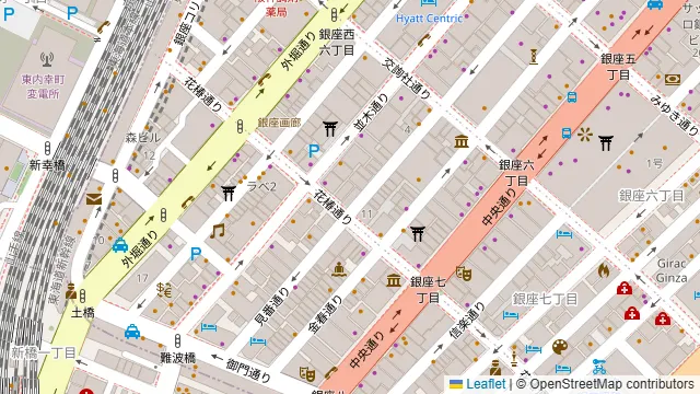 GINZA BRIO (ギンザ ブリオ) 銀座の周辺地図