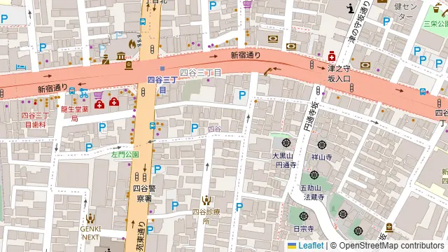 ENCE Rental Studio 四谷三丁目の周辺地図