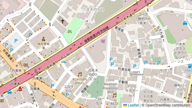 サカナバル 六本木店の周辺地図