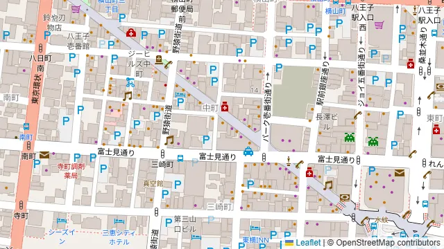 炭火焼肉居酒屋 いくどん 八王子駅前店の周辺地図