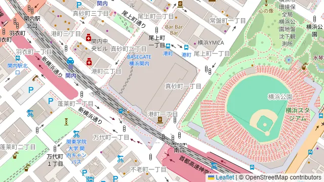 BEEF KITCHEN STAND 横浜ドリームランド店の周辺地図