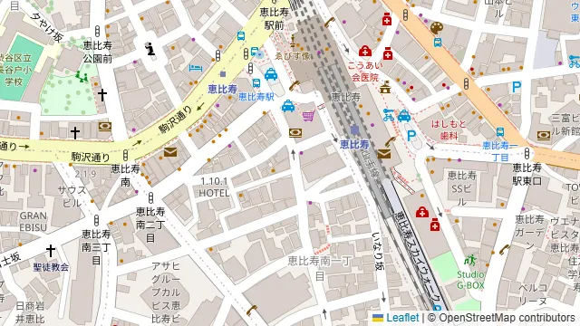 アナログカフェ ラウンジトーキョーの周辺地図