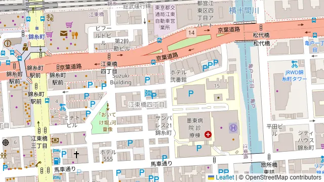 Studio Green 錦糸町の周辺地図