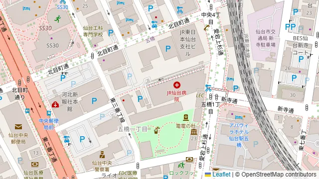 仙台FRIENDS会議室2の周辺地図