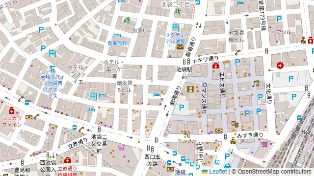 ManSun池袋西口店の周辺地図